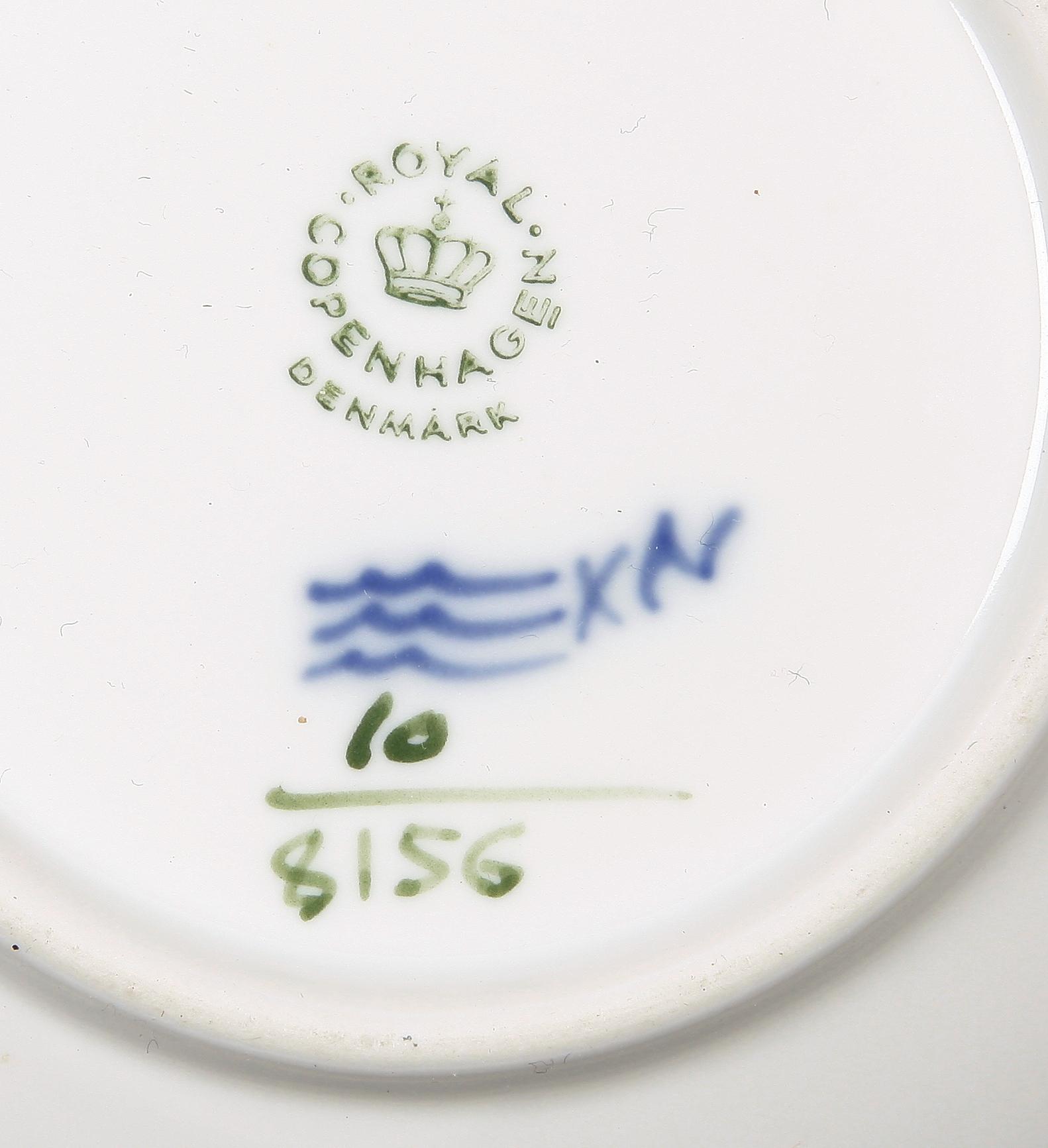 PARTI ROYAL COPENHAGEN OCH ALUMINIA, 9 st,