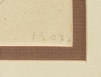 Ivar Arosenius, Model sketches, 2 pcs/double-sided.