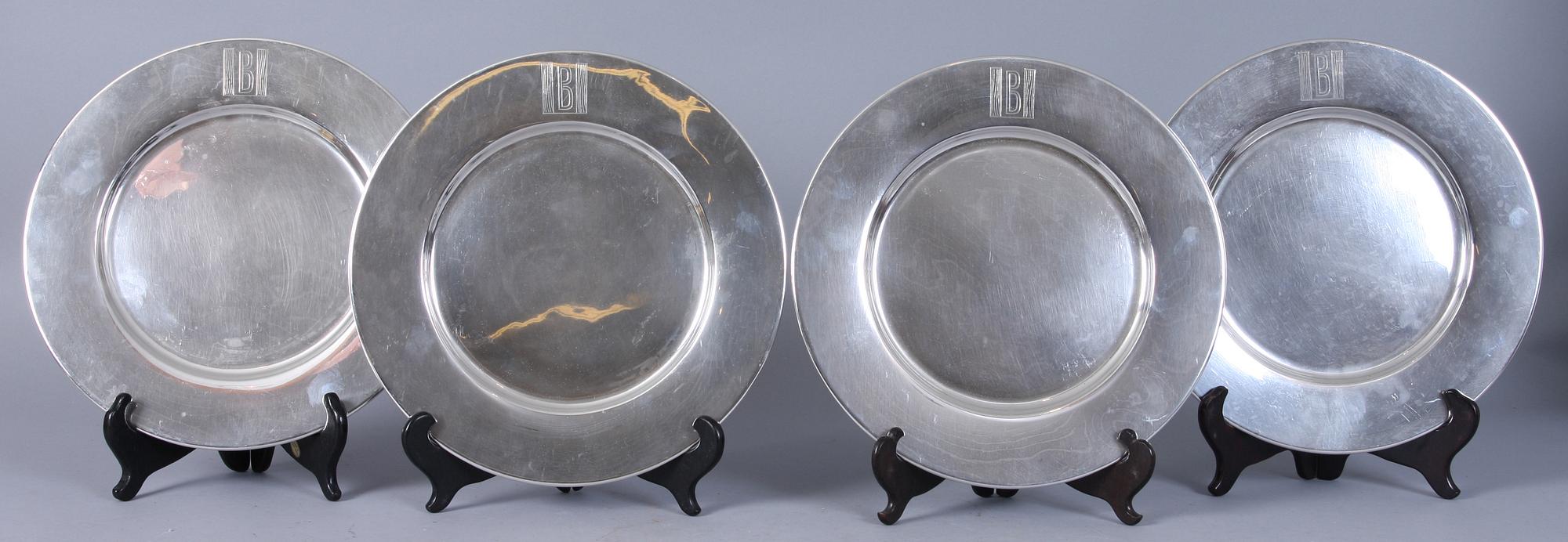 KUVERTTALLRIKAR, 12 st, silver, Jal, 1970-tal. Vikt 6734 gram.