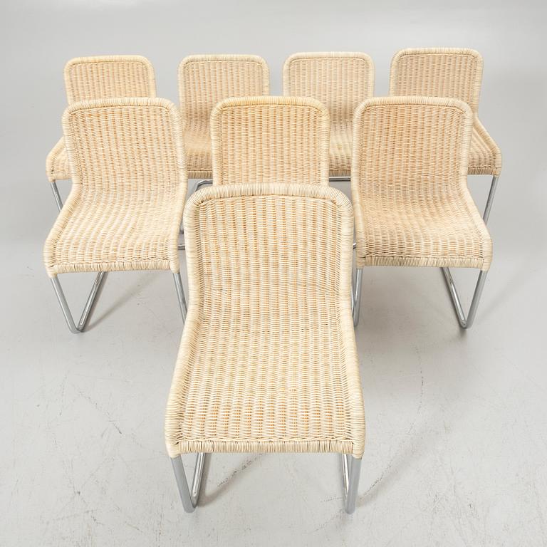 A. Lorenz, chairs, 8, Tecta, second half of the 20th century.