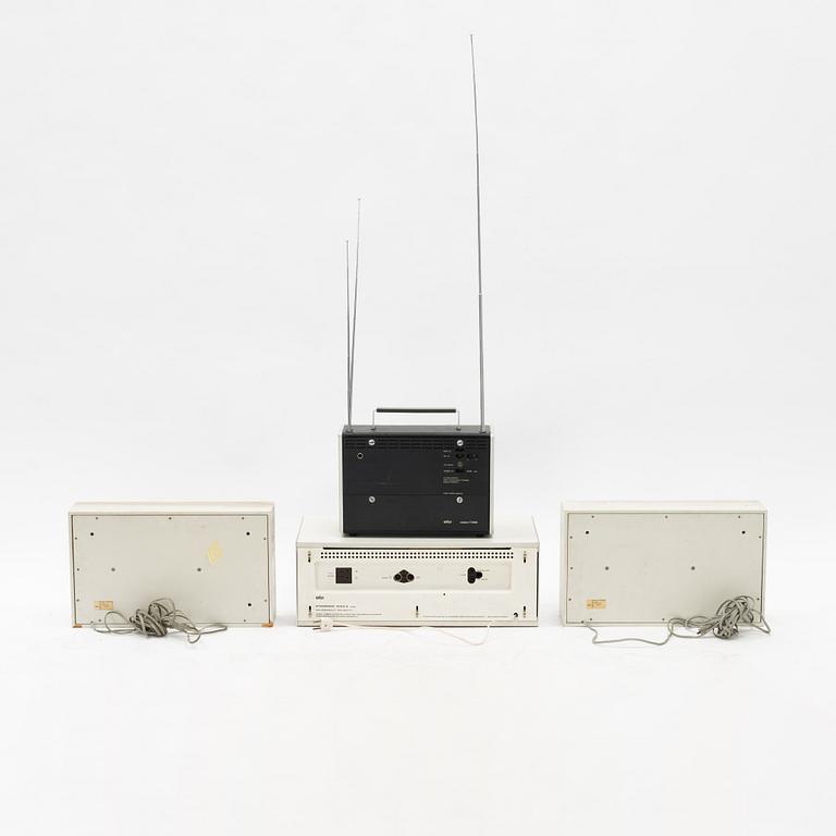 Dieter Rams, stereo receiver, model 'RCS 9-S' and speakers model 'L450/2', Braun, Germany, designed in 1961.