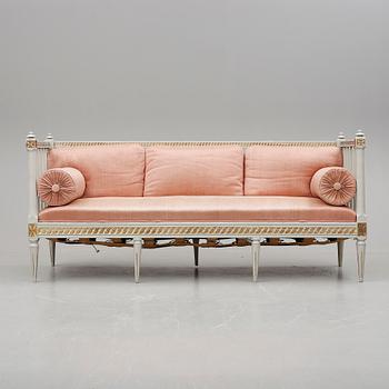 SOFFA, gustaviansk, omkring år 1800.