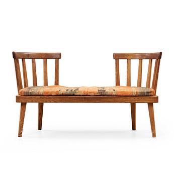 490. Axel Einar Hjorth, an 'Utö' stained pine sofa, Nordiska Kompaniet, Sweden 1930's.