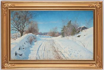 Anshelm Schultzberg, 'A sunny winter day' (Solig vinterdag).