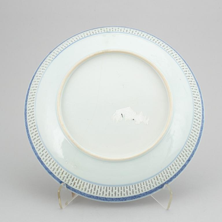 FAT, kompaniporslin. Qingdynastin, Qianlong (1726-95).