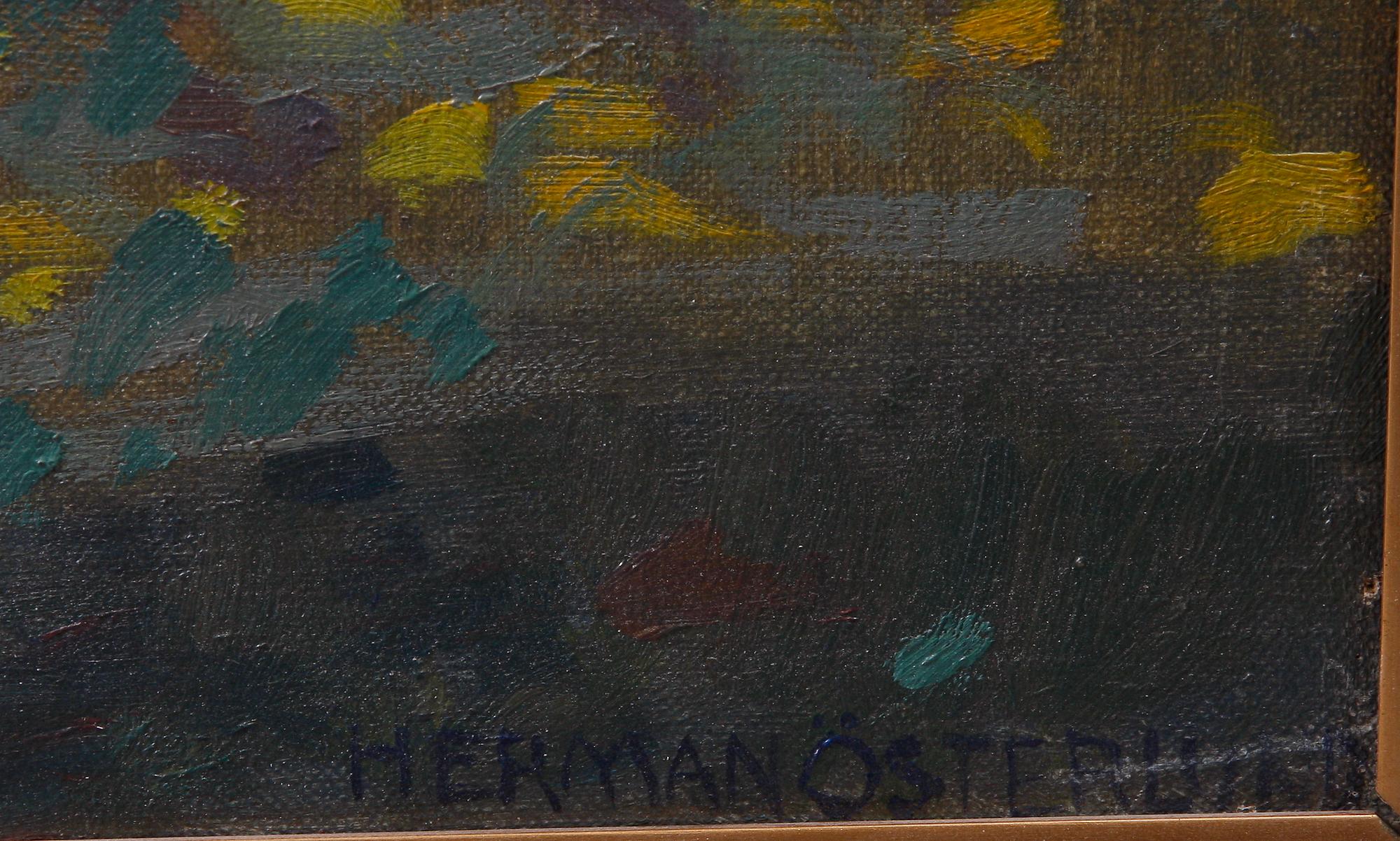 HERMAN ÖSTERLUND, olja på duk, sign.