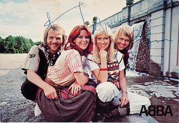 75. ABBA POSTCARD.