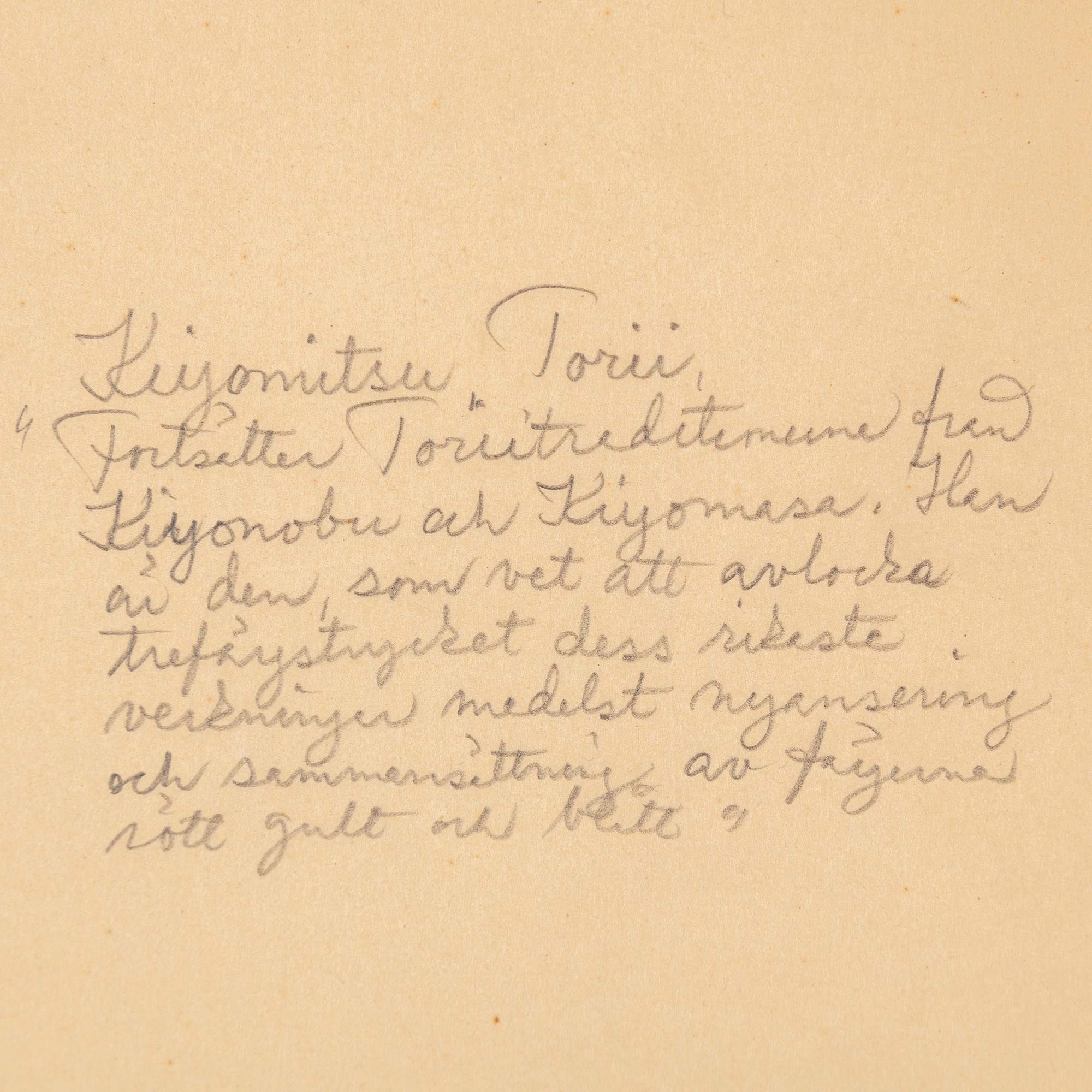 KITAO SHIGEMASA samt REKISENTEI EIRI, efter, färgträsnitt, 2 stycken. Japan, sent 1800-tal/tidigt 1900-tal.