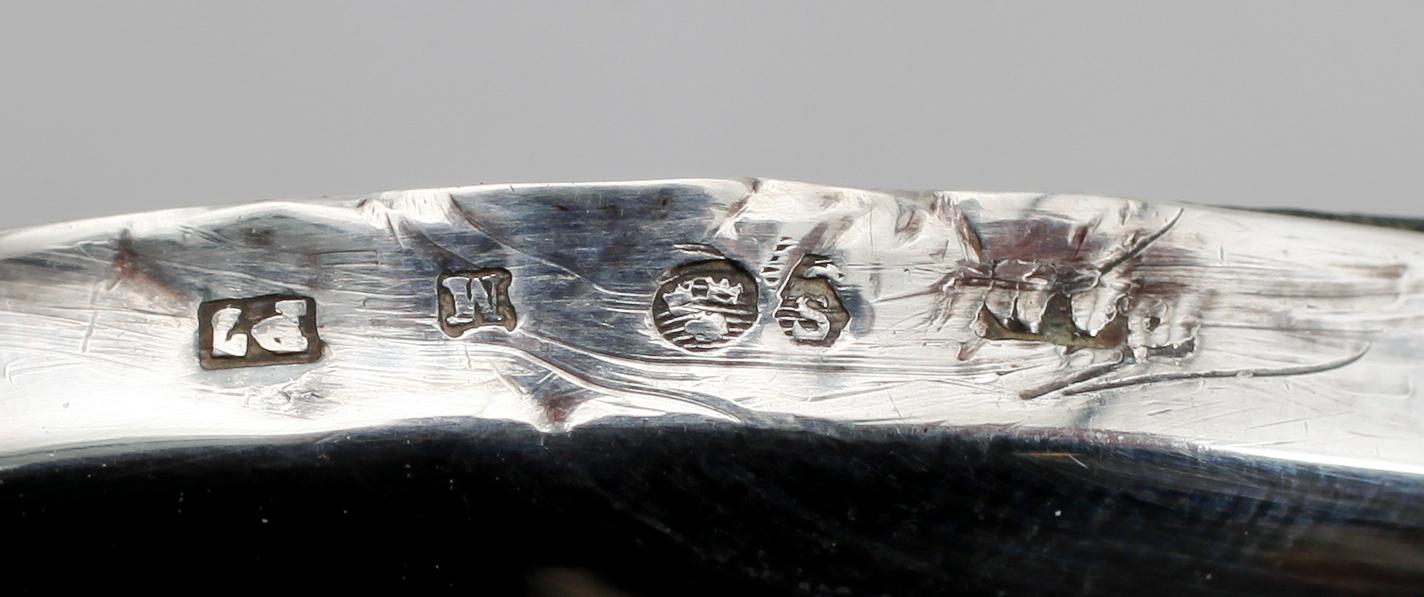 RAMAR, 2 st, silver, enligt uppgift Gustav Alfred Dahlgren, Malmö, 1917 samt 1920.