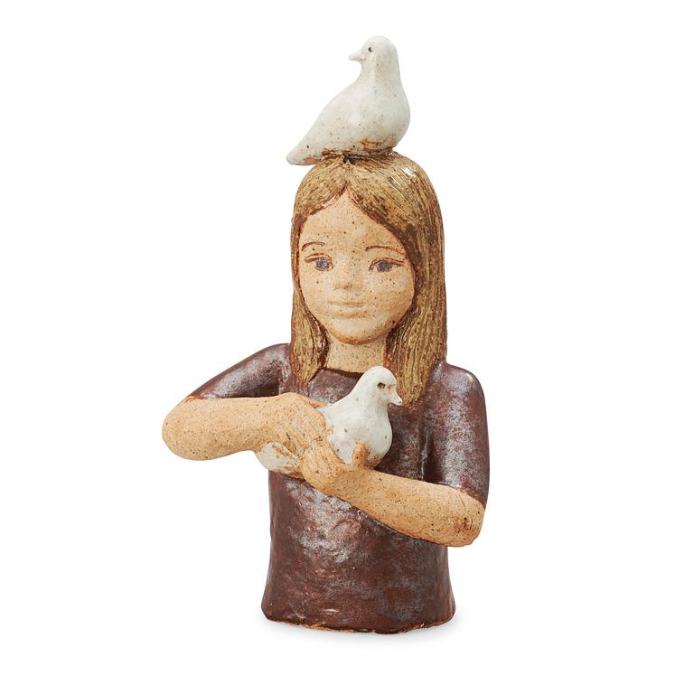 A unique Lisa Larson stoneware sculpture, Gustavsberg Studio 1970's.