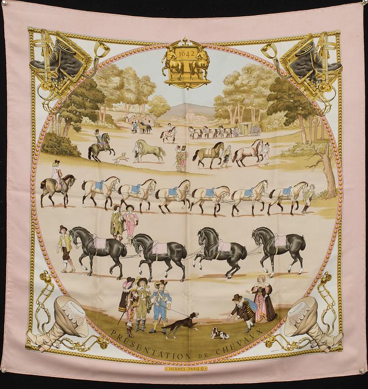HERMÈS, "Presentation des Chevaux", scarf.