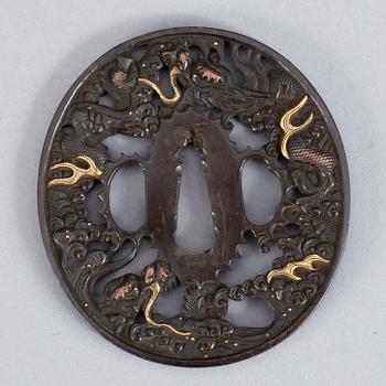 TSUBA, brons, Japan.