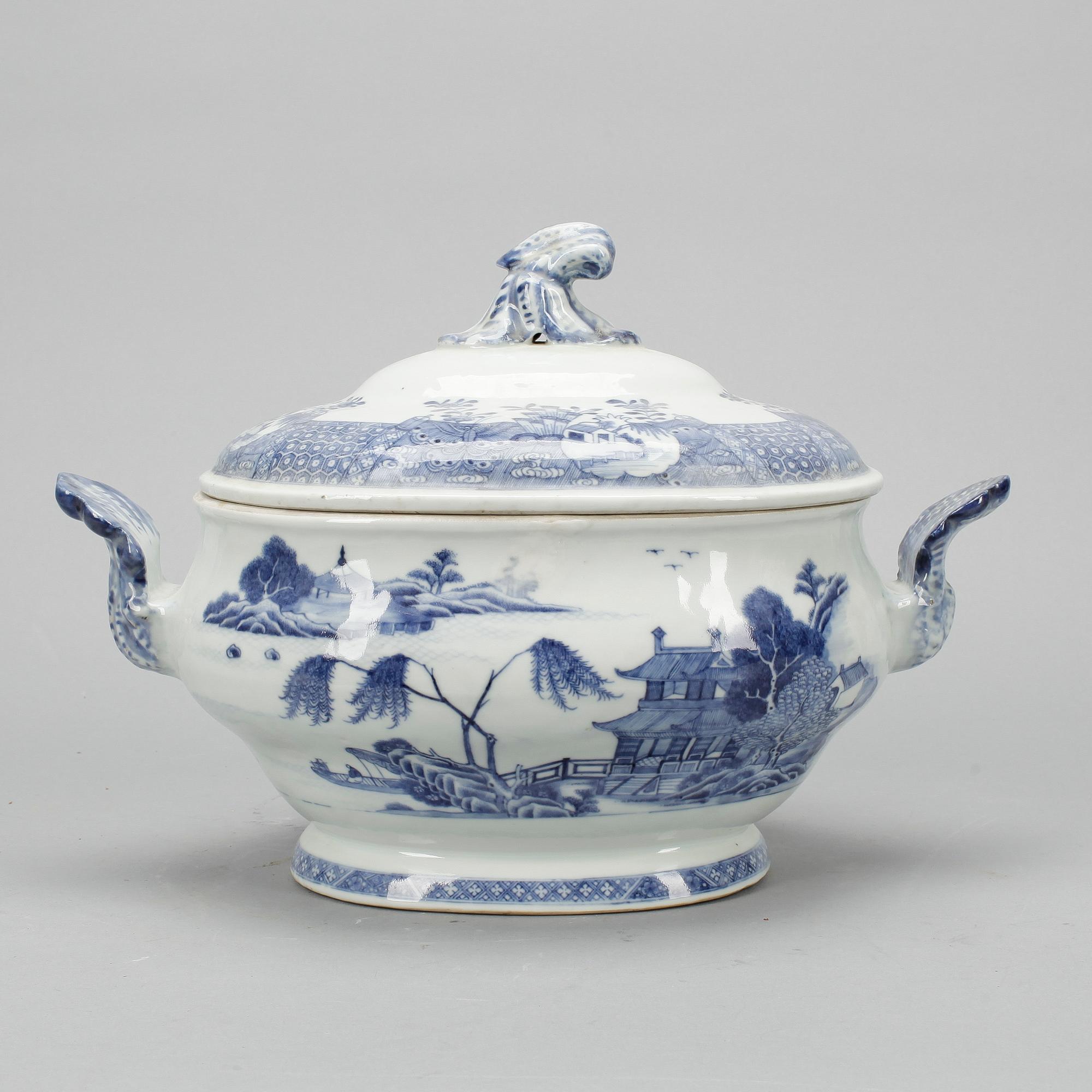 TERRIN, porslin, Kina, sen Qianlong (1736-95).