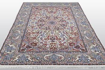 Matto, Old Esfahan, part silk, ca 312 x 203 cm.