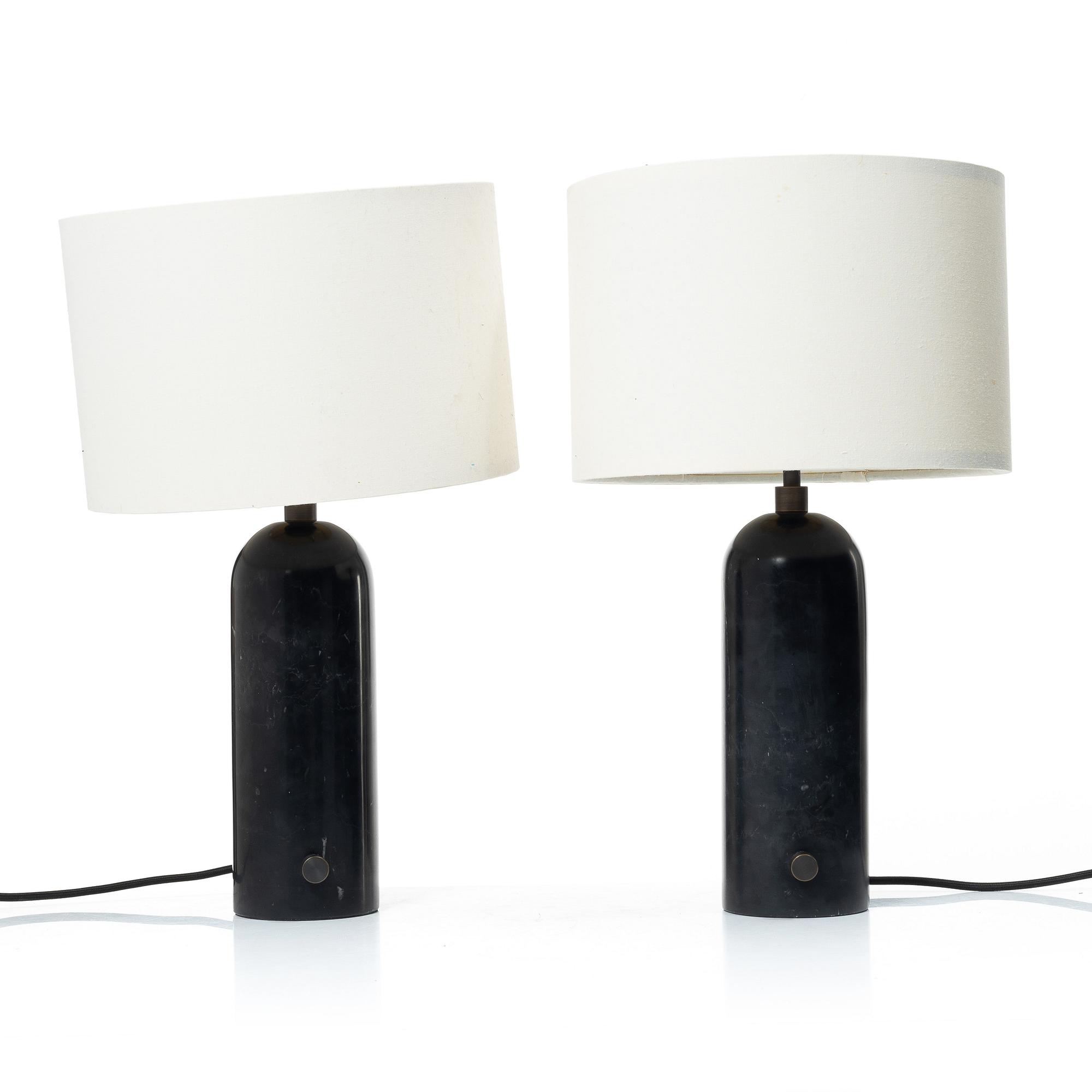 Table lamps, a pair, "Gravity", Gubi.