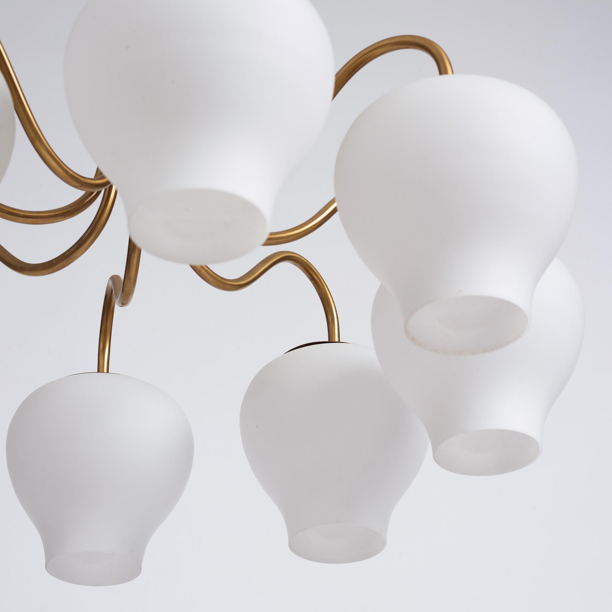 Harald Notini, a ceiling lamp, model '11901', Arvid Böhlmarks Lampfabrik, Sweden, 1950s.