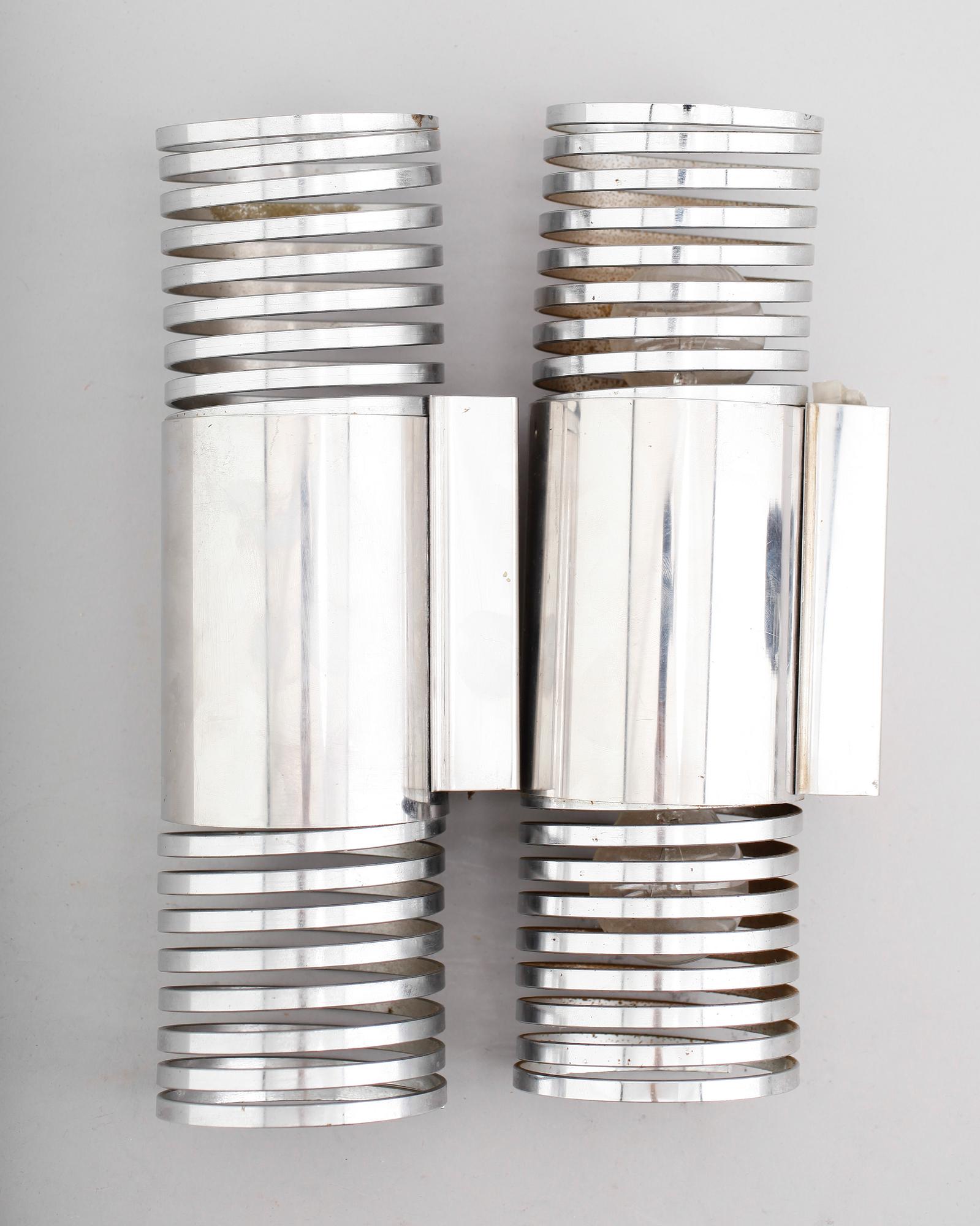 VÄGGLAMPOR, 1 par, 1900-talets mitt.