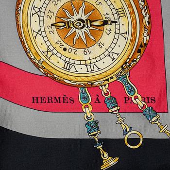 Hermès, scarf, "La ronde des heures".