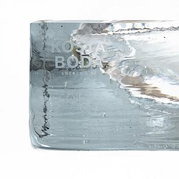 Kjell Engman, handfat, glas, "Lagoon", Kosta Boda.