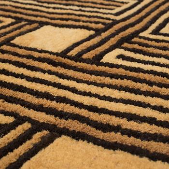 A Cuba raffia textile panel from Congo in the 20th century.