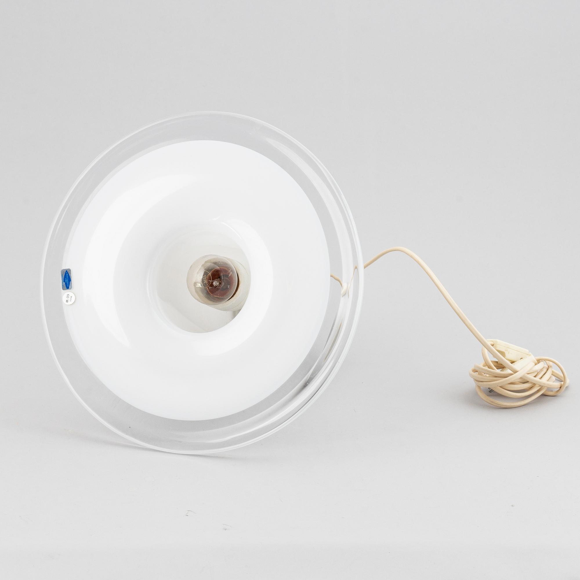 A Finish table light by Markku Salo, Nuutajärvi/Kerlux, second half of the 20th century.