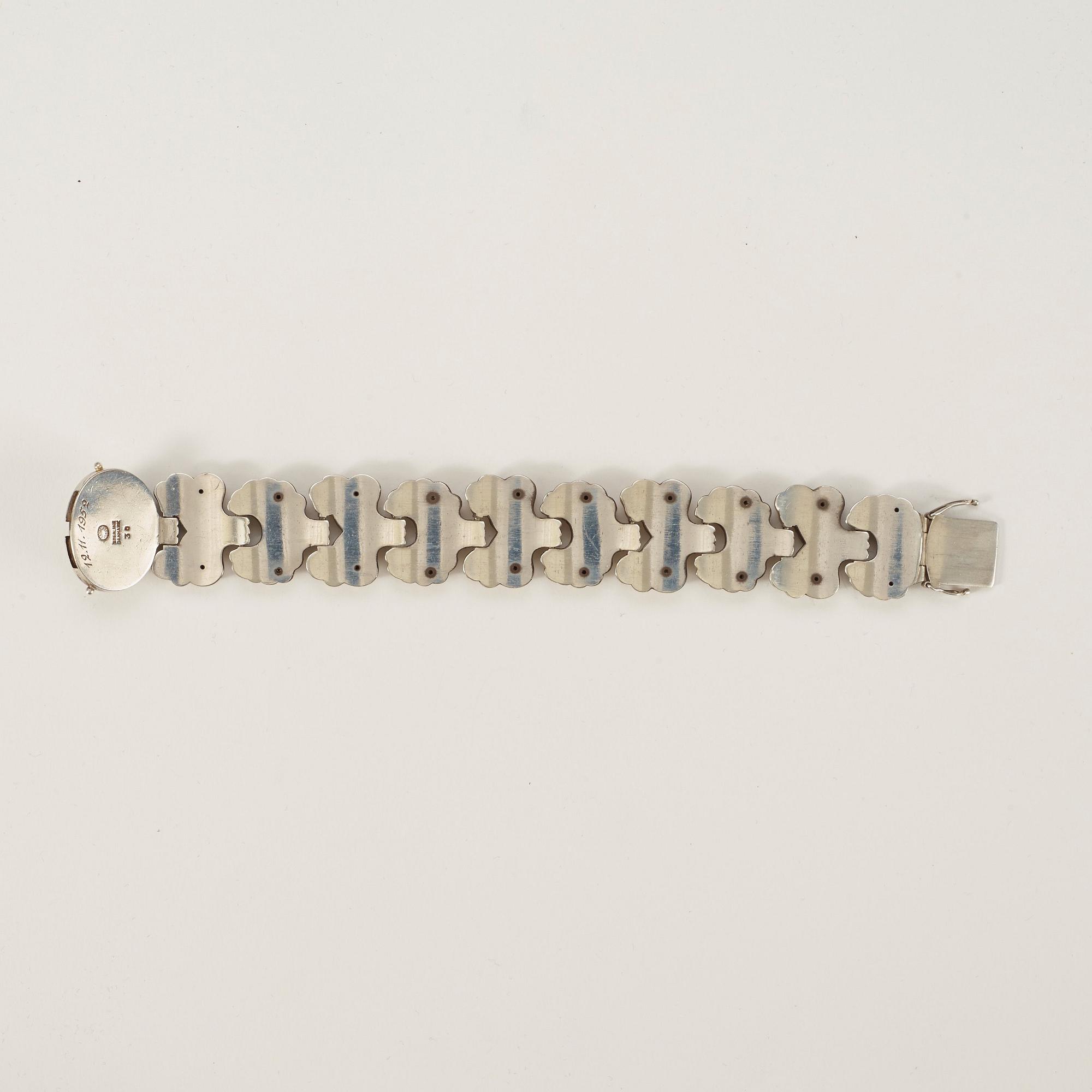 GEORG JENSEN, armband, Köpenhamn 1945-77, sterling,