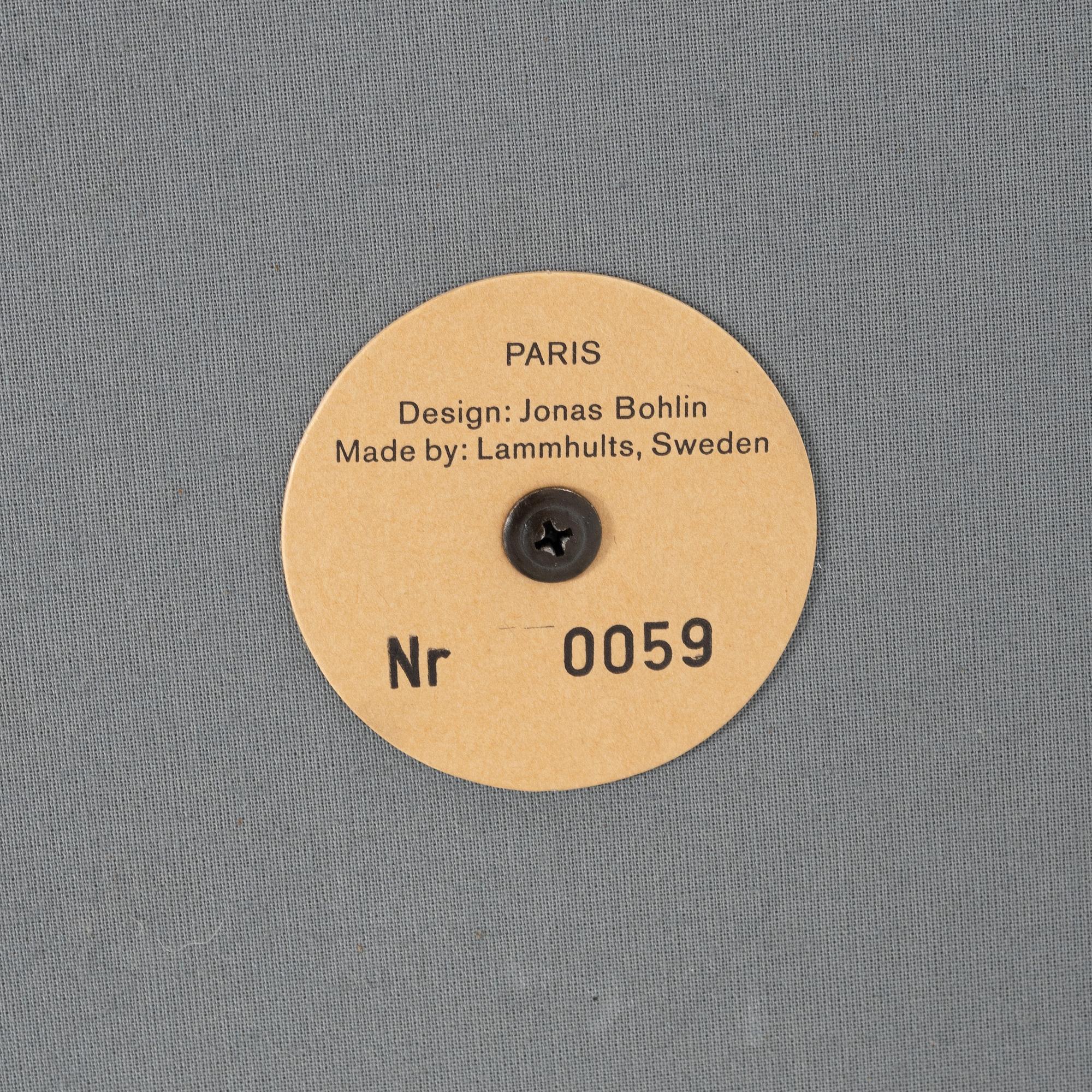 Jonas Bohlin, fåtölj, "Paris", Lammhults, 2000.
