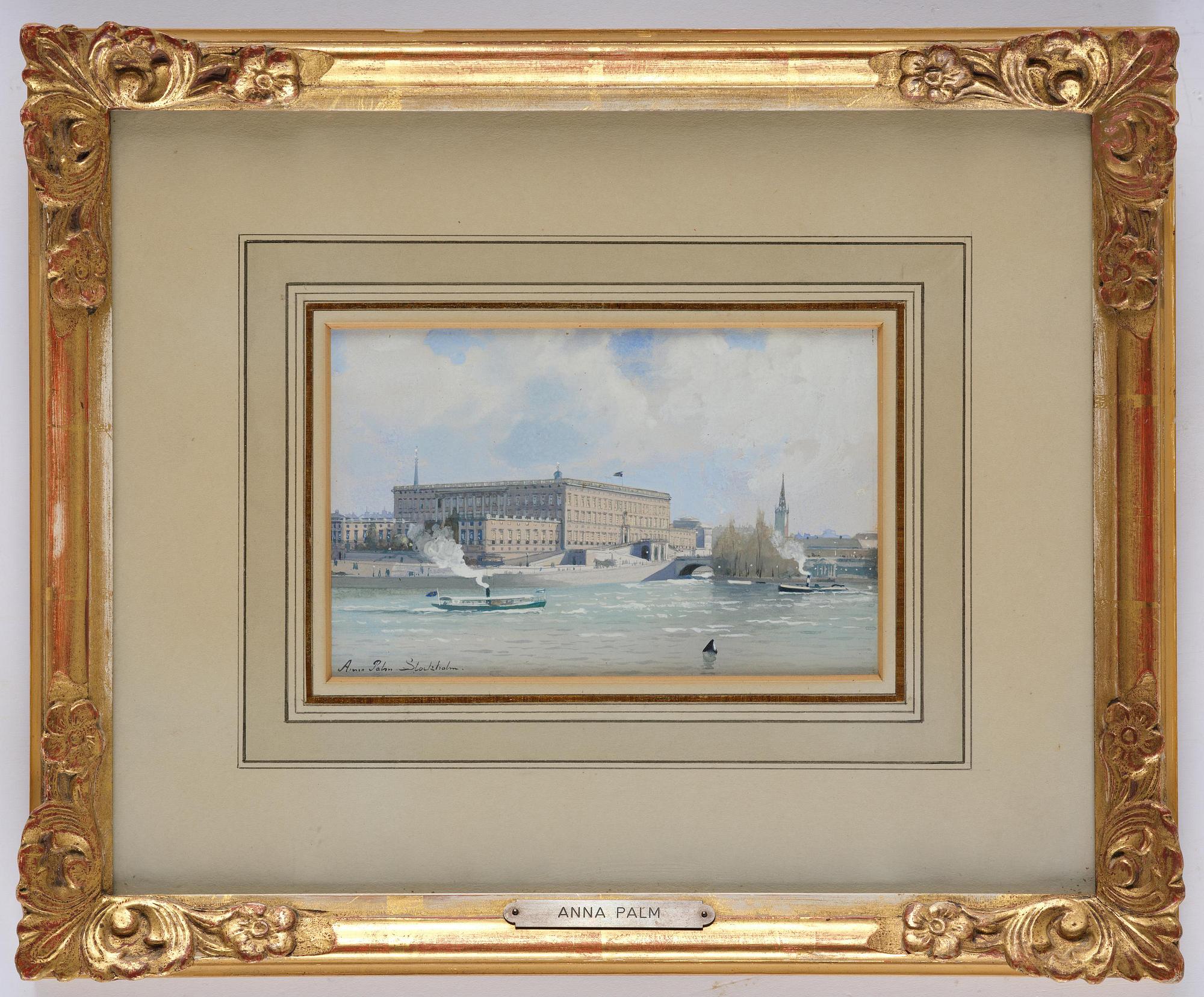 Anna Palm de Rosa, "Strömmen med Stockholms slott".