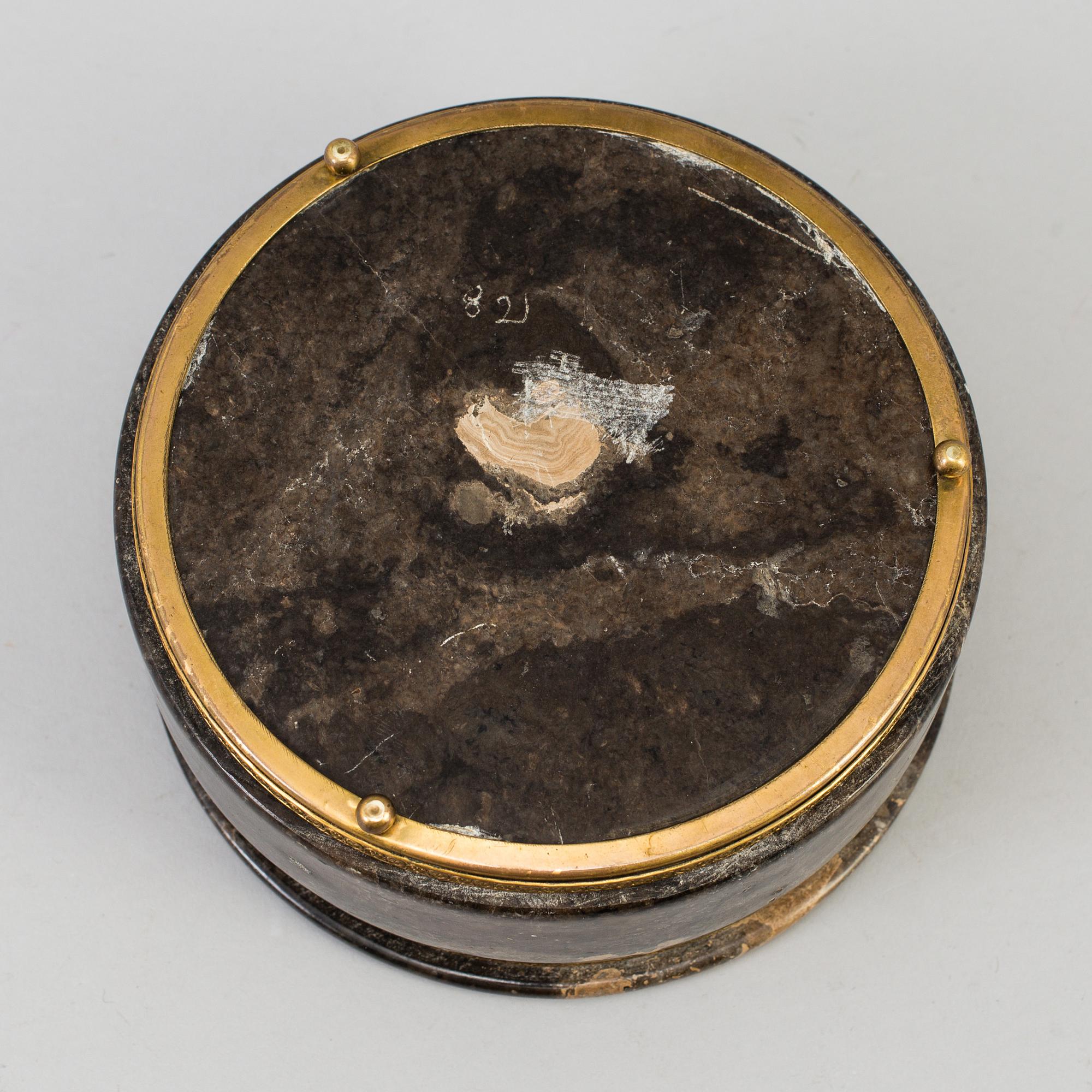 A 20th century stone box.