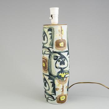 A ceramic table lamp by Johanne Gerber, Royal Copenhagen, 20th century.