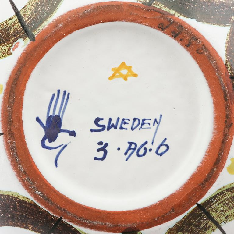 Stig Lindberg, skål, Gustavsbergs studio, fajans.