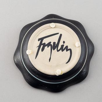 Herman Fogelin, 5 stoneware pieces, signed.