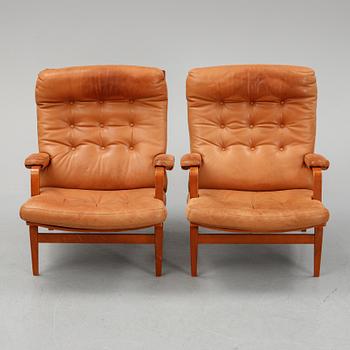 Bruno Mathsson, a pair of "Ingrid" easy chairs, for DUX.