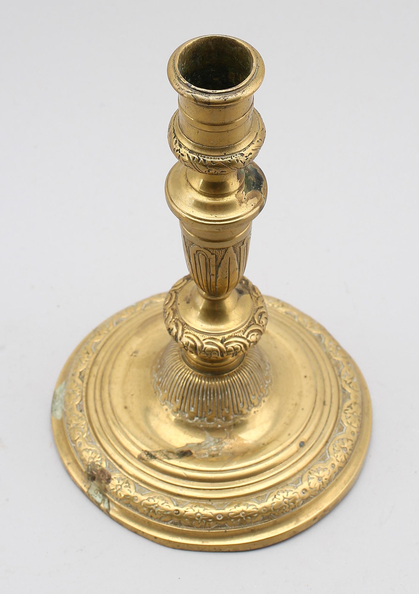LJUSSTAKE, brons, 1600-tal.