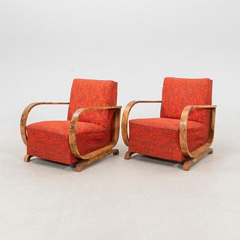 Armchairs, a pair from the first half of the 20th century.