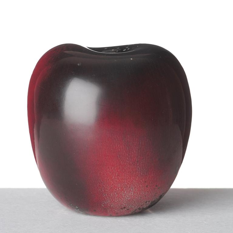 Hans Hedberg, a faience sculpture of an apple, Biot, France.