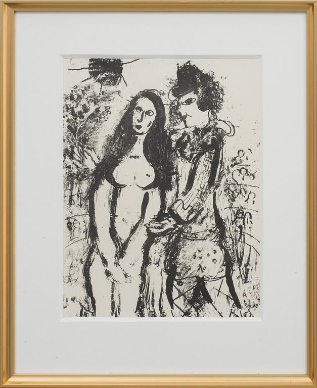 MARC CHAGALL, originallitografi, 1963, Mourlot 394, osignerad.