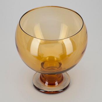 BÅLSKÅL, glas, "Old King Cole" Erkkitapio Siiroinen, Riihimäen Lasi, 1970-tal.