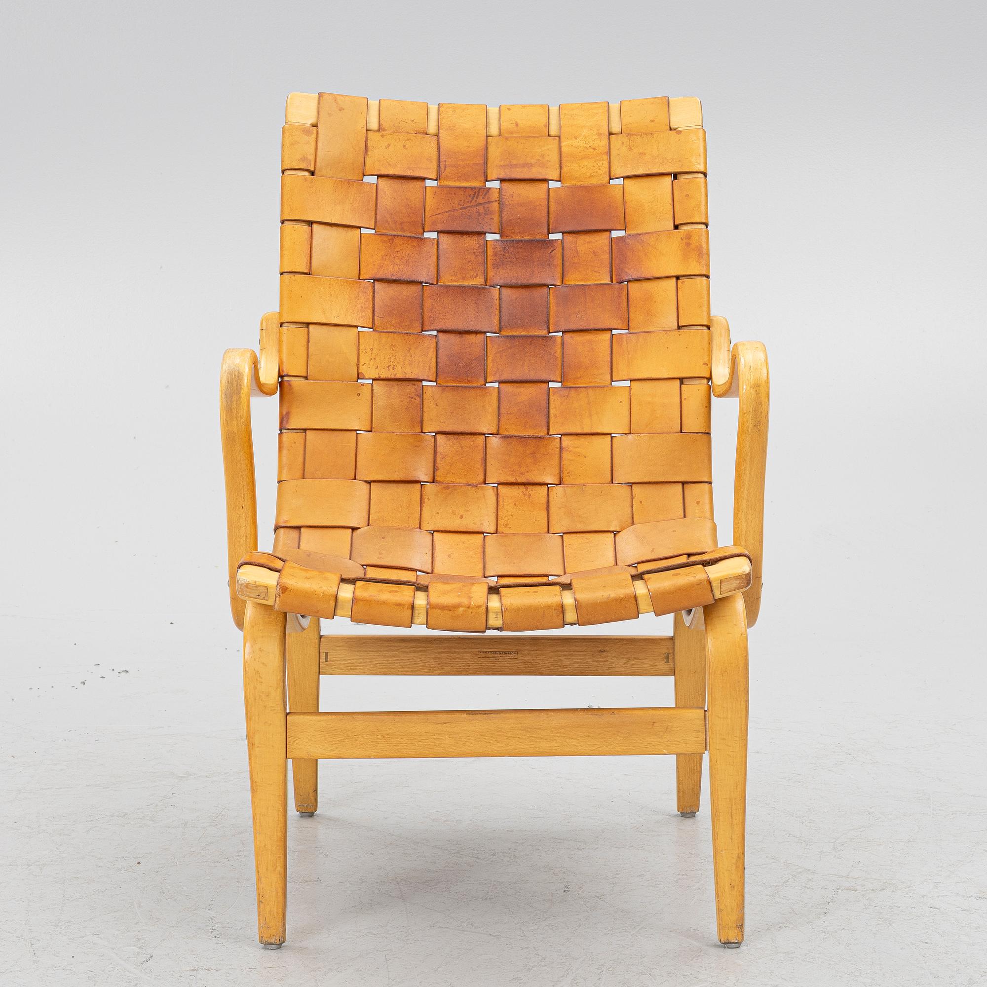 Bruno Mathsson, an 'Eva' armchair, Firma Karl Mathsson, Värnamo, 1961.