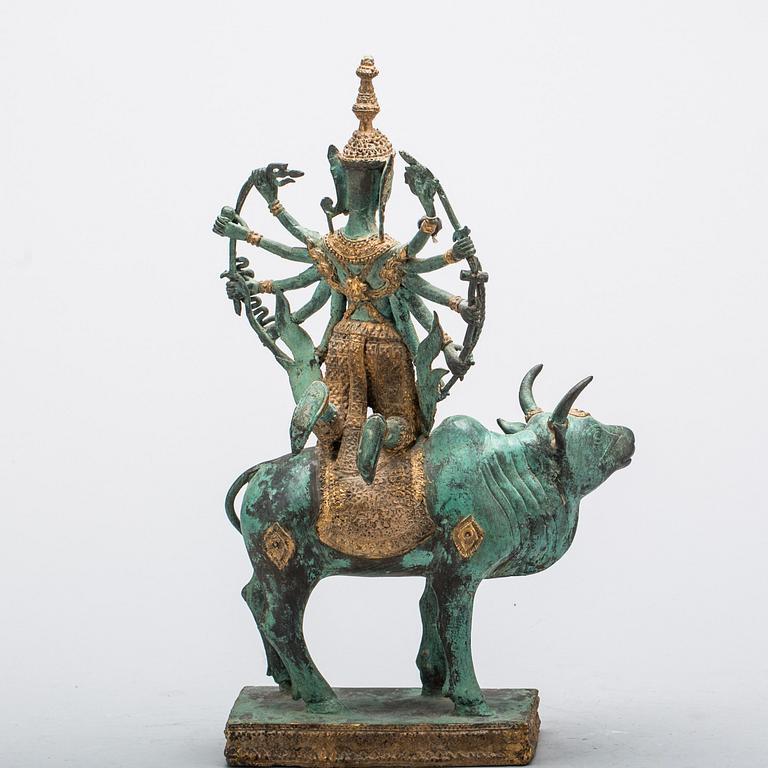 SKULPTUR, brons, orientalisk. 1900-tal.