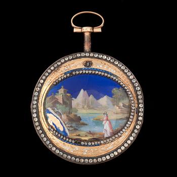 Pocket watch. Vegneur - Geneva about 1800, rose diamonds.