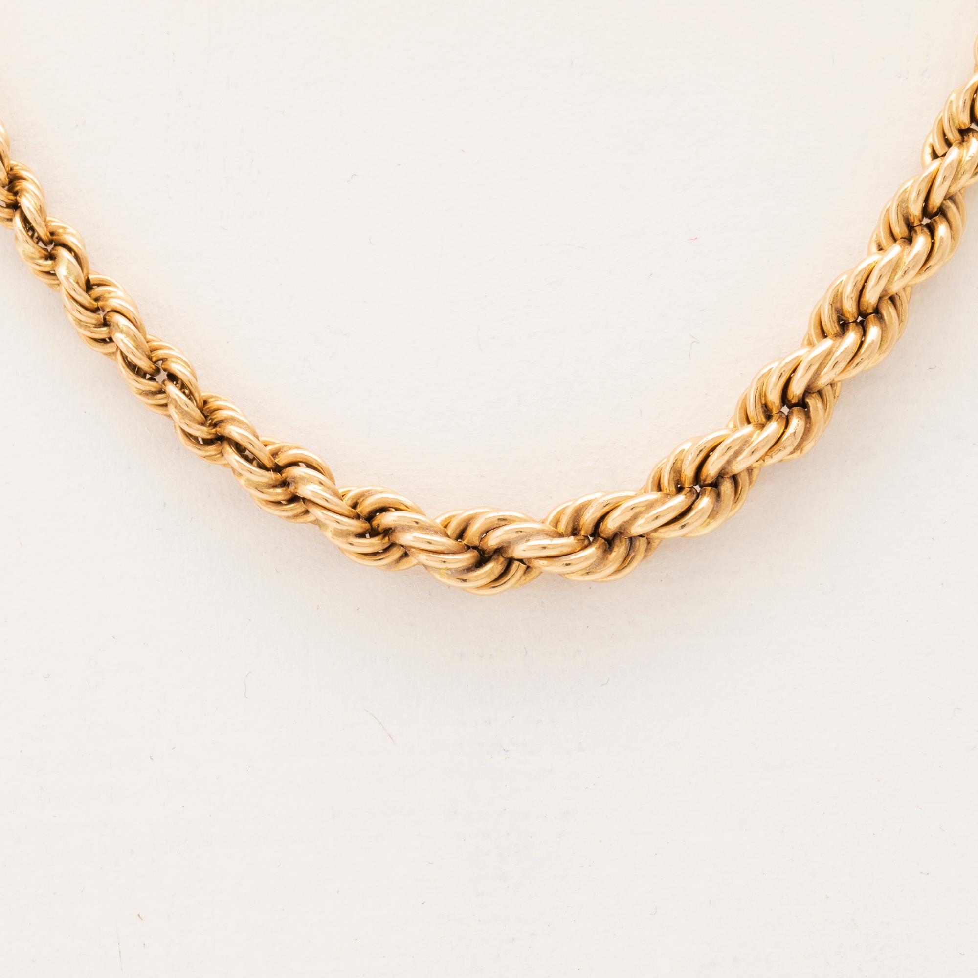 An 18K gold cordell necklace.