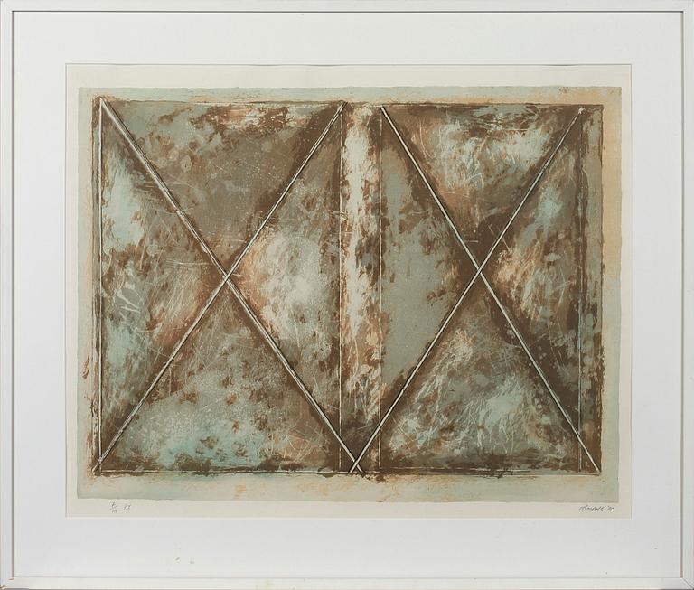 ANTHONY O´CARROLL, färglitografier, 2 st. Sign och dat -80 resp -81.