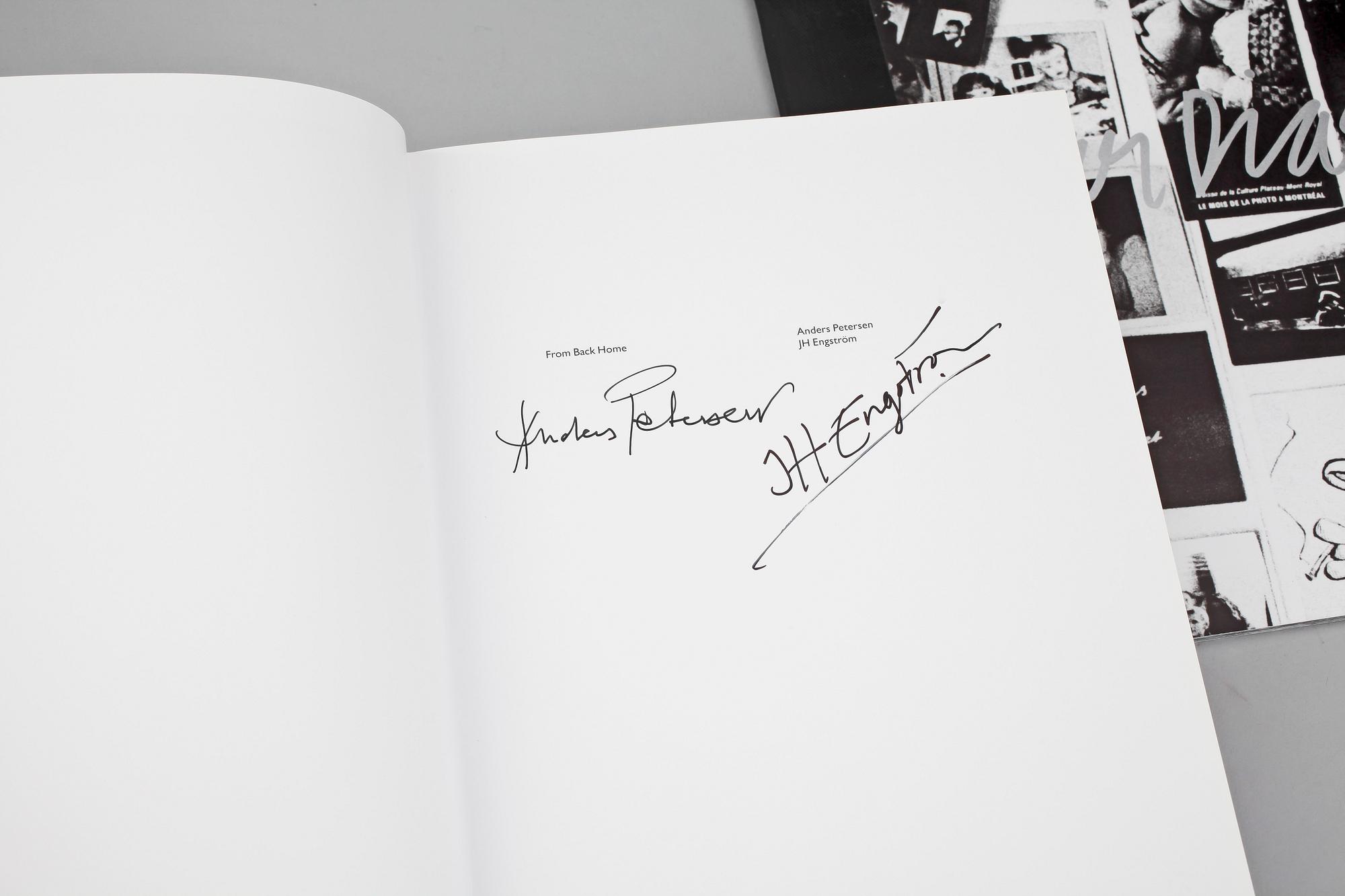 BÖCKER, 2 st, Anders Petersen och JH Engström samt Anders Petersen, båda signerade och en numr 243/350.