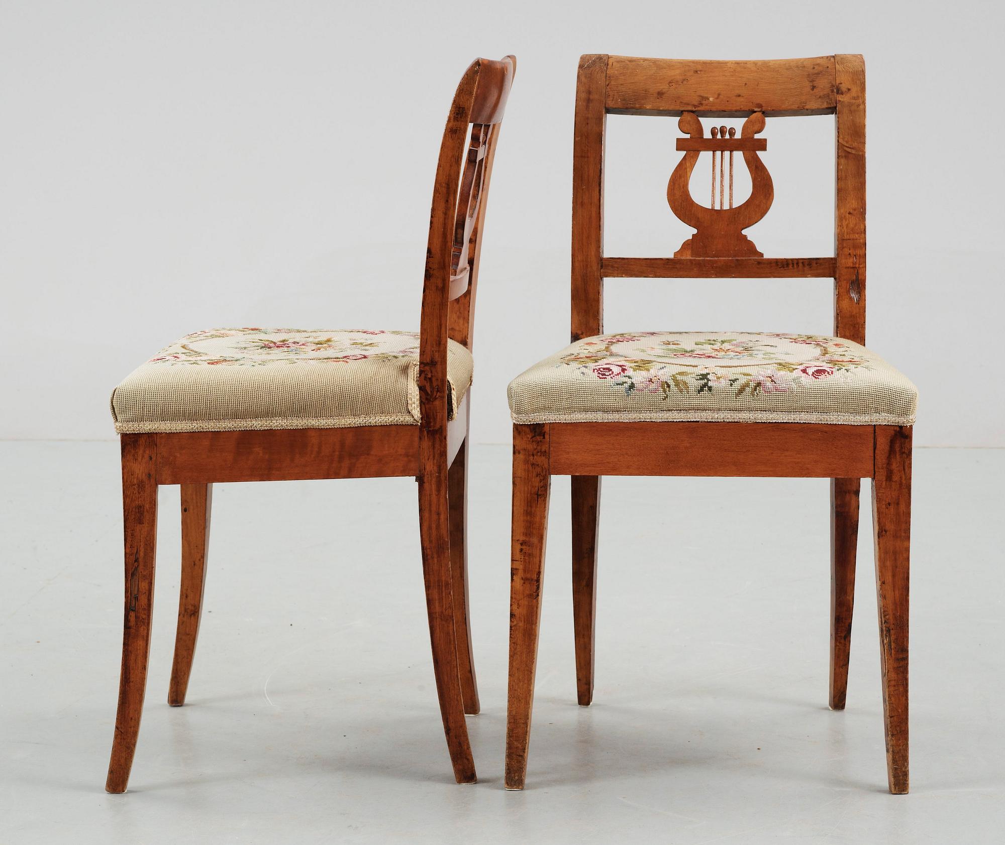 STOLAR, ett par. Karl Johan, 1800-talets mitt.