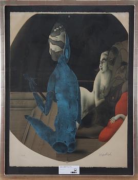 WUNDERLICH, PAUL. Färglitografi, sign, e a.