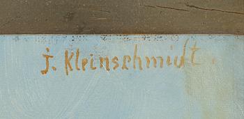 Johannes Kleinschmidt, olja på duk, signerad.