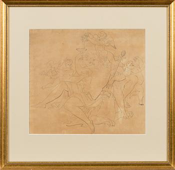 attributed to, drawing, 1700s.