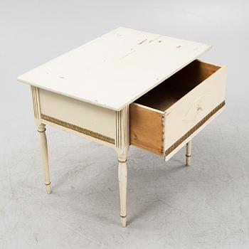 A Gustavian style table, 19th Century.