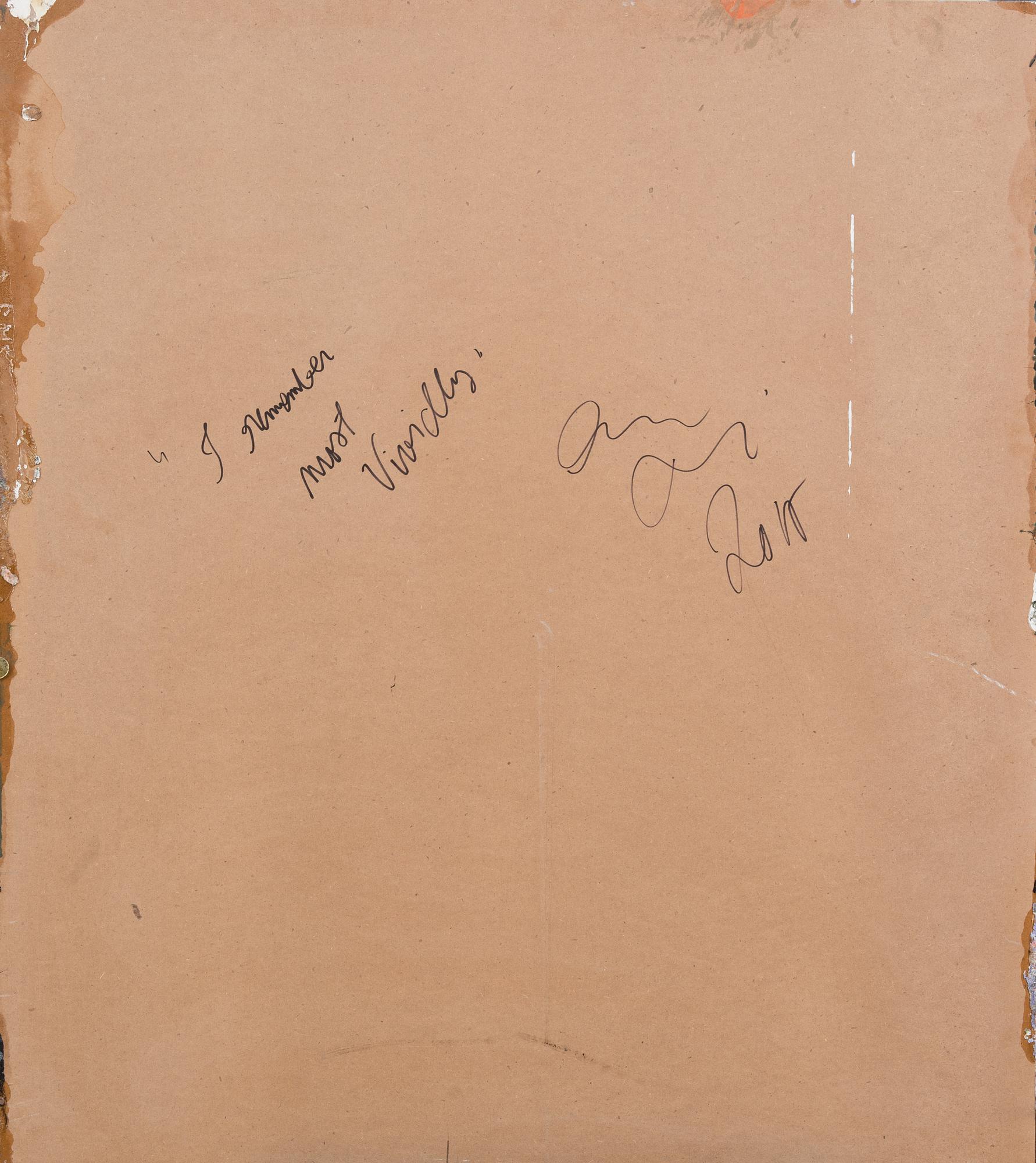 "I REMEMBER MOST VIVIDLY".